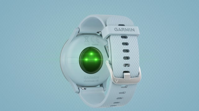 GARMIN - GARMIN vívomove HR Sport GoldWhite Garmin Vivomove HR Sport Różowy Złoty / biały pasek