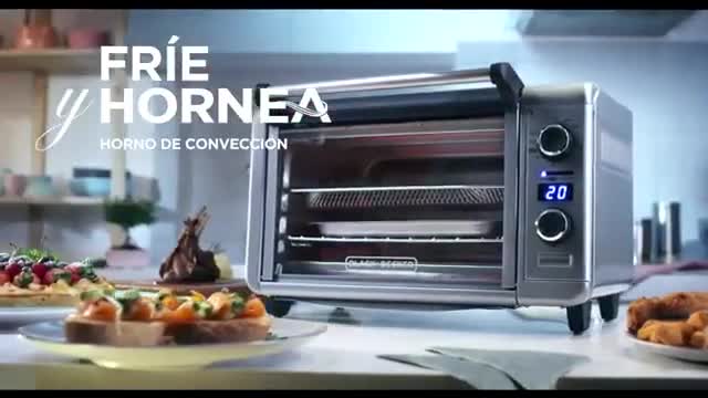 Horno Tostador BLACK+DECKER 0.8 TOD3315 Freidora Plateado | Alkosto