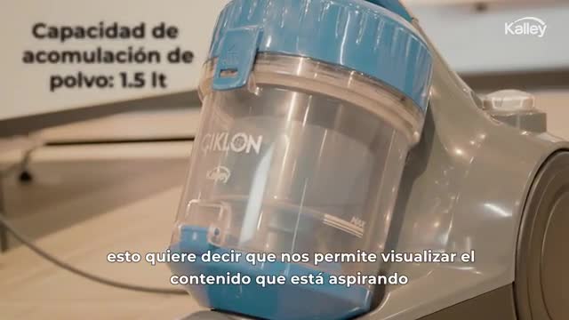 Aspiradora KALLEY Ciclónica K-VCC12 Azul | Alkosto