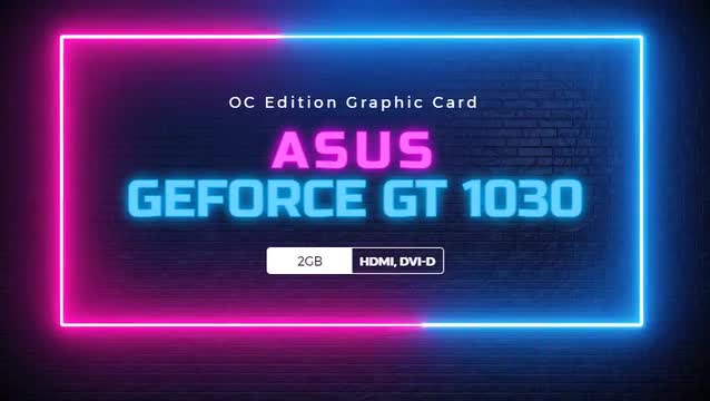 Carte Graphique ASUS Phoenix GeForce GT 1030 OC 2Go GDDR5 – 90YV0AU0-M0NA00