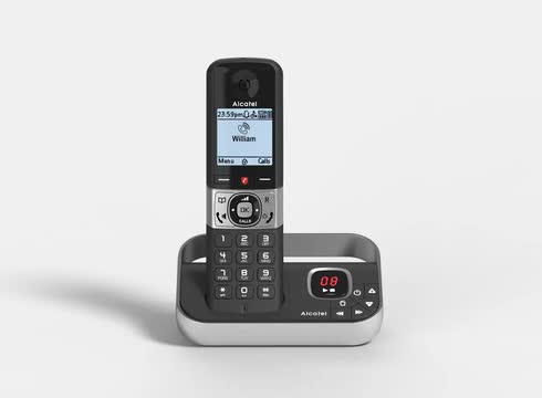 Alcatel F890 Voice Trio – Téléphone Sans Fil 3 Combinés + Répondeur (gris, Occasion)