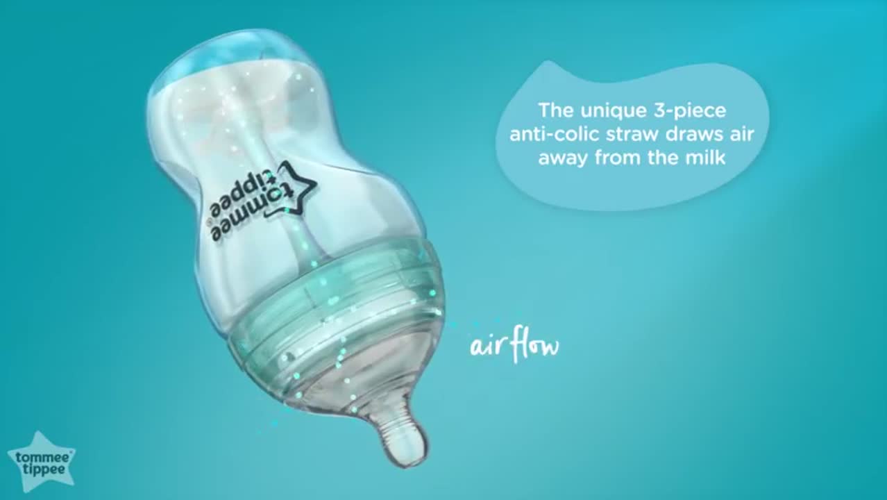 tommee tippee anti colic teats on normal bottles