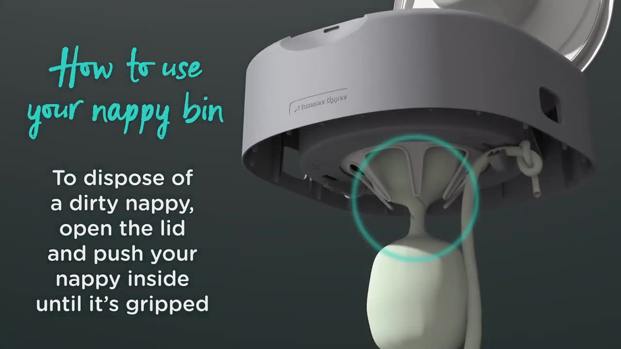 tommee tippee twist & click advanced nappy disposal system